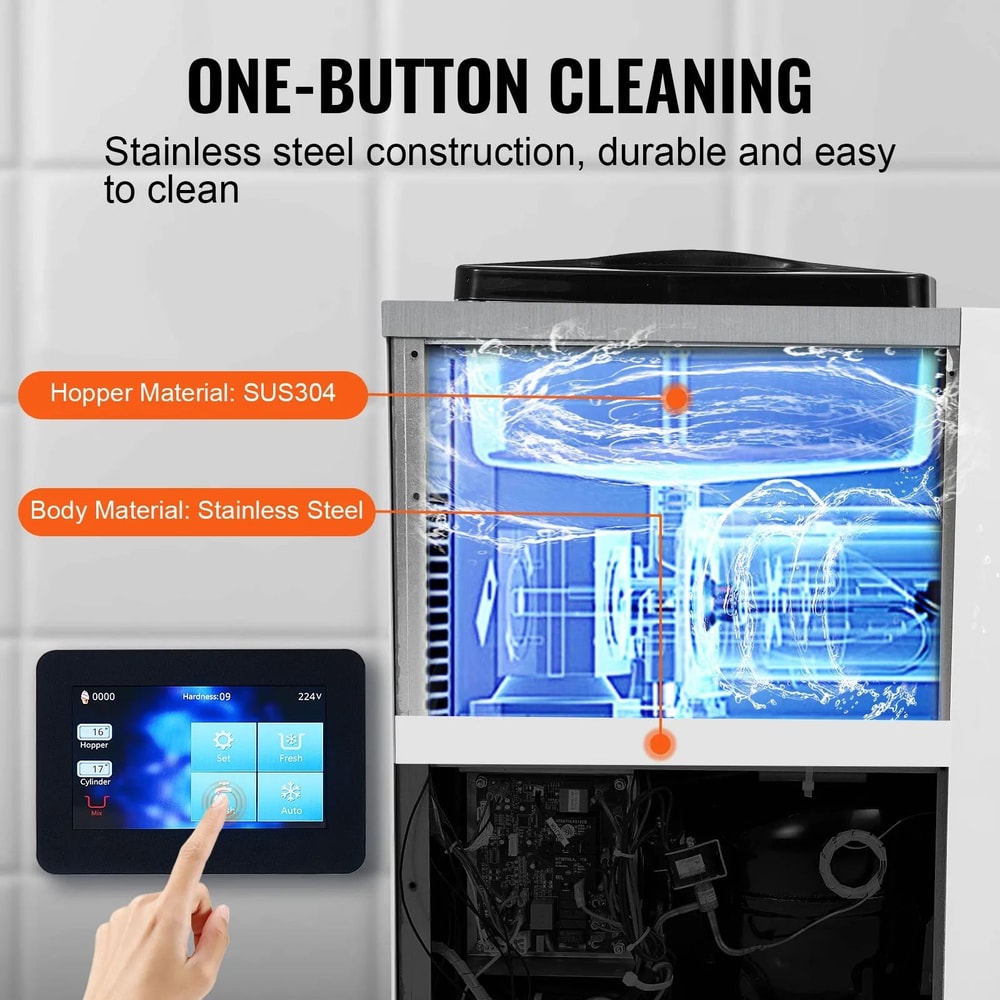 Commercial Soft Serve Ice Cream Machine With Touch Screen And Pre Cooling 2