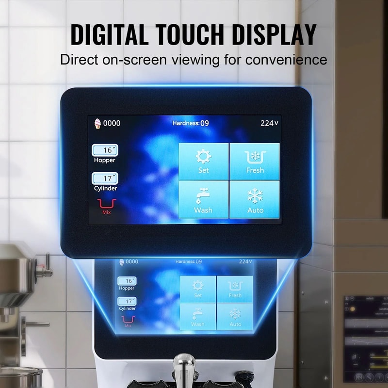 Commercial Soft Serve Ice Cream Machine With Touch Screen And Pre Cooling 3