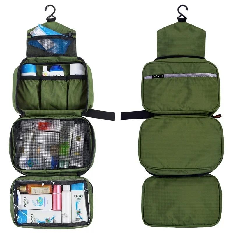 Waterproof Hanging Travel Toiletry Bag With Multiple Compartments 9