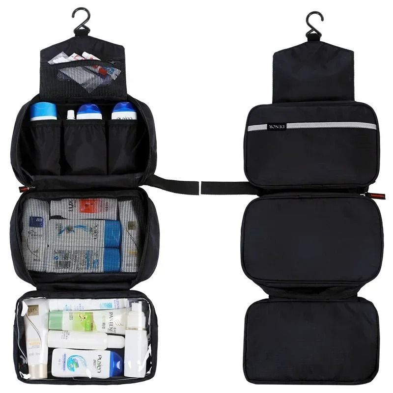 Waterproof Hanging Travel Toiletry Bag With Multiple Compartments 6