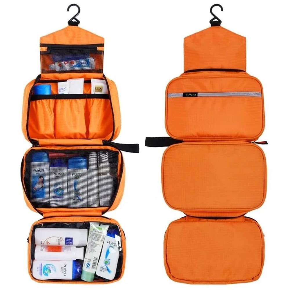 Waterproof Hanging Travel Toiletry Bag With Multiple Compartments 8