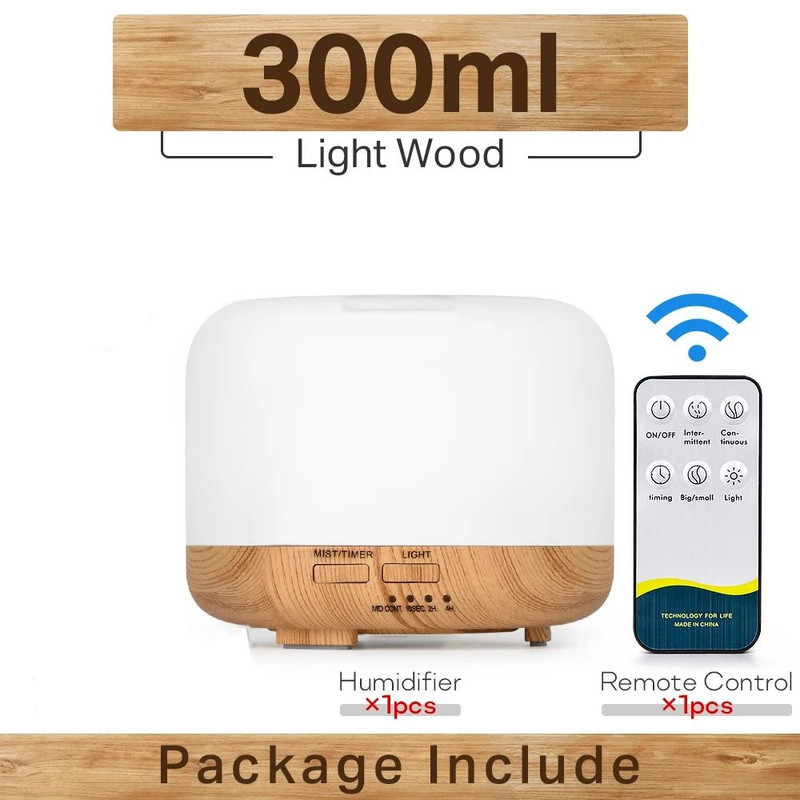 Ultrasonic Aromatherapy Diffuser With Remote Control And LED Light 9