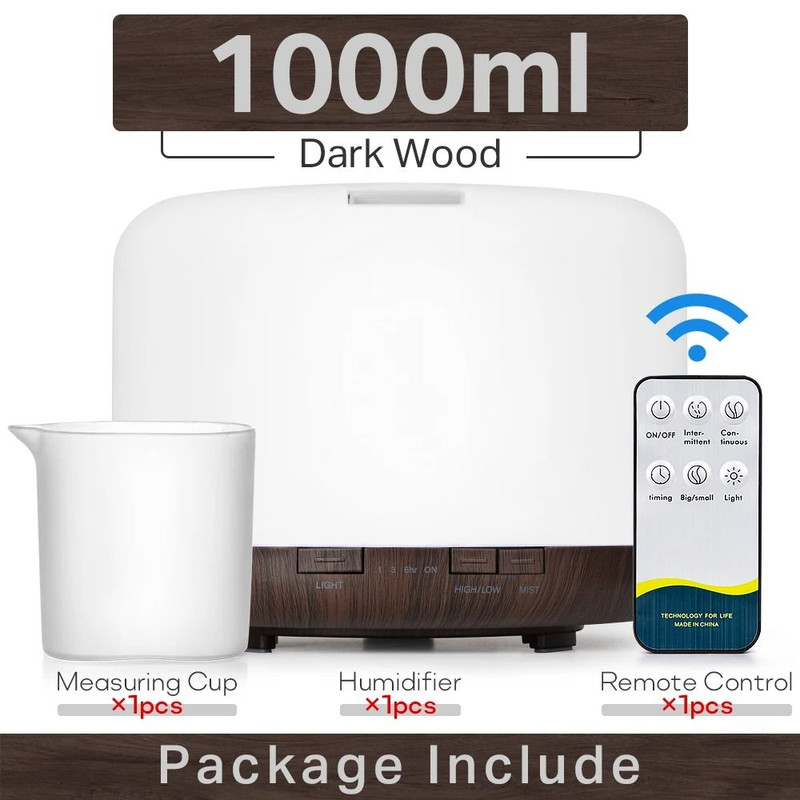 Ultrasonic Aromatherapy Diffuser With Remote Control And LED Light 14