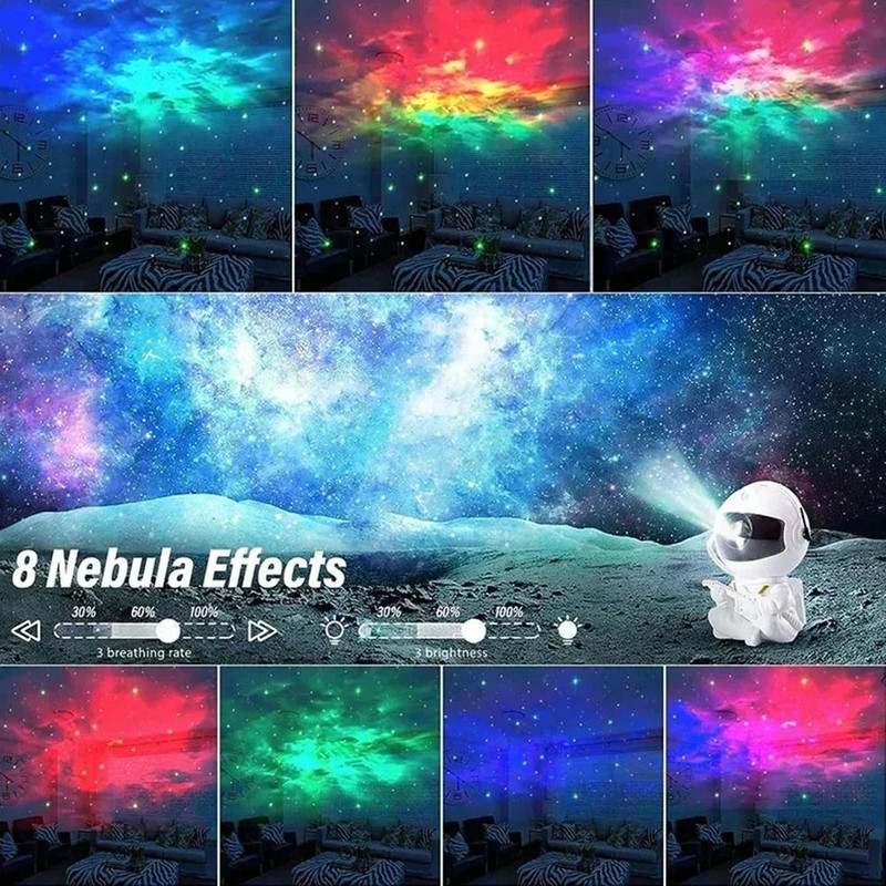 Astronaut Galaxy Star Projector Night Light For Bedroom Decoration 3