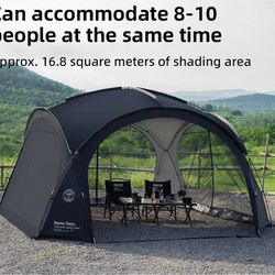outdoor dome tent with waterproof canopy and optional camping accessories