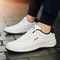 Waterproof Casual Leather Sneakers For Men Comfortable Lace Up Design 3