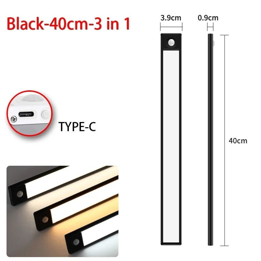 Ultra Thin LED Motion Sensor Cabinet Light Wireless Rechargeable Design 11