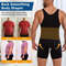 Men Compression Bodysuit Full Body Shaper Slimming Undershirt 2