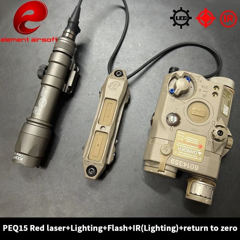 Tactical Flashlight And Laser Combo With Dual Control 10