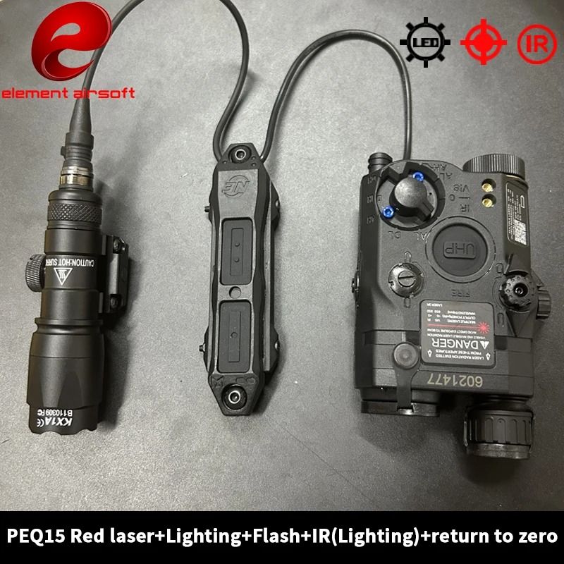 Tactical Flashlight And Laser Combo With Dual Control 5