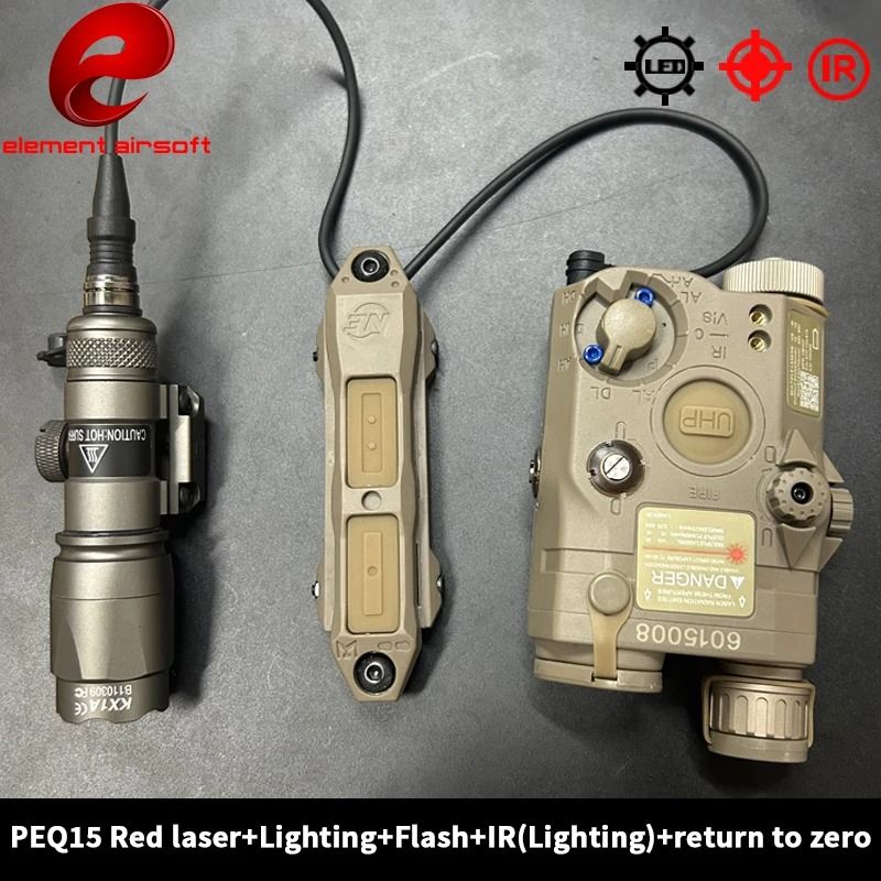 Tactical Flashlight And Laser Combo With Dual Control 6