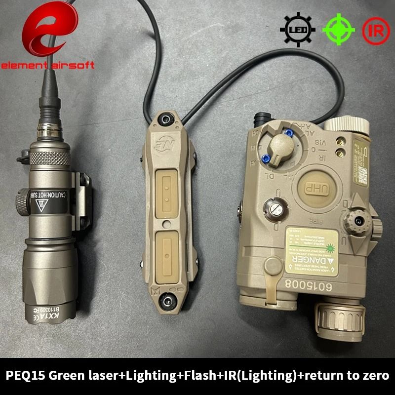 Tactical Flashlight And Laser Combo With Dual Control 8