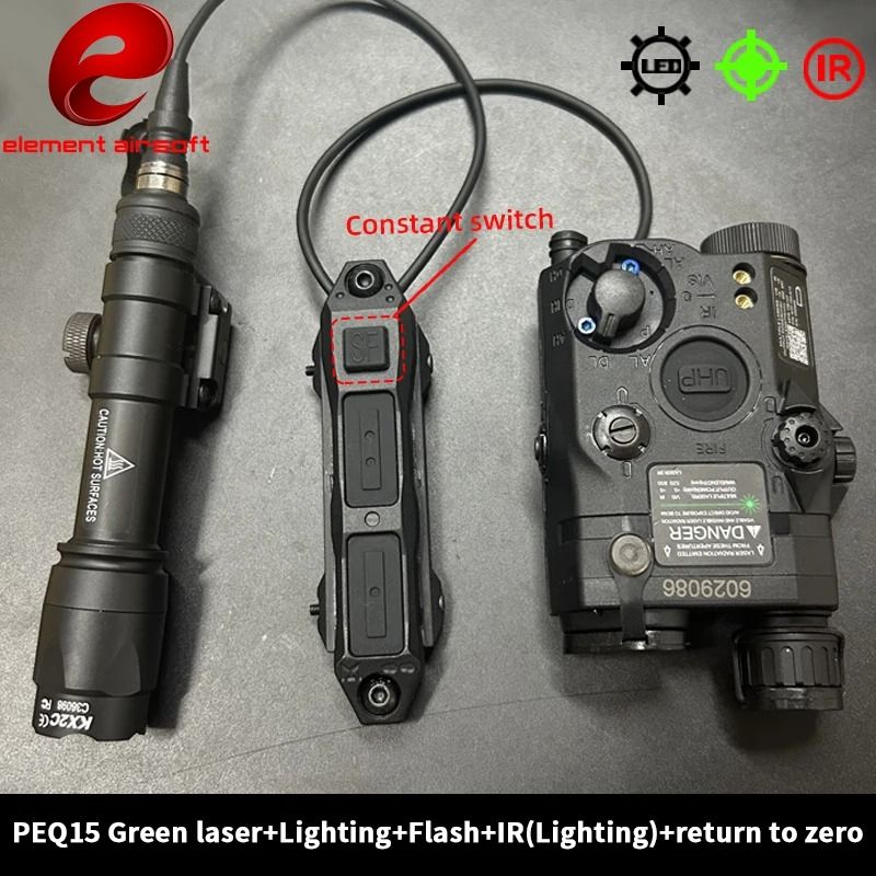 Tactical Flashlight And Laser Combo With Dual Control 19