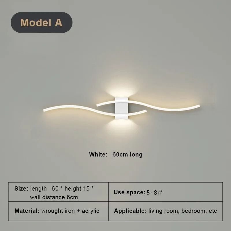 Modern Minimalist LED Wall Light Up And Down Indoor Lamp 6
