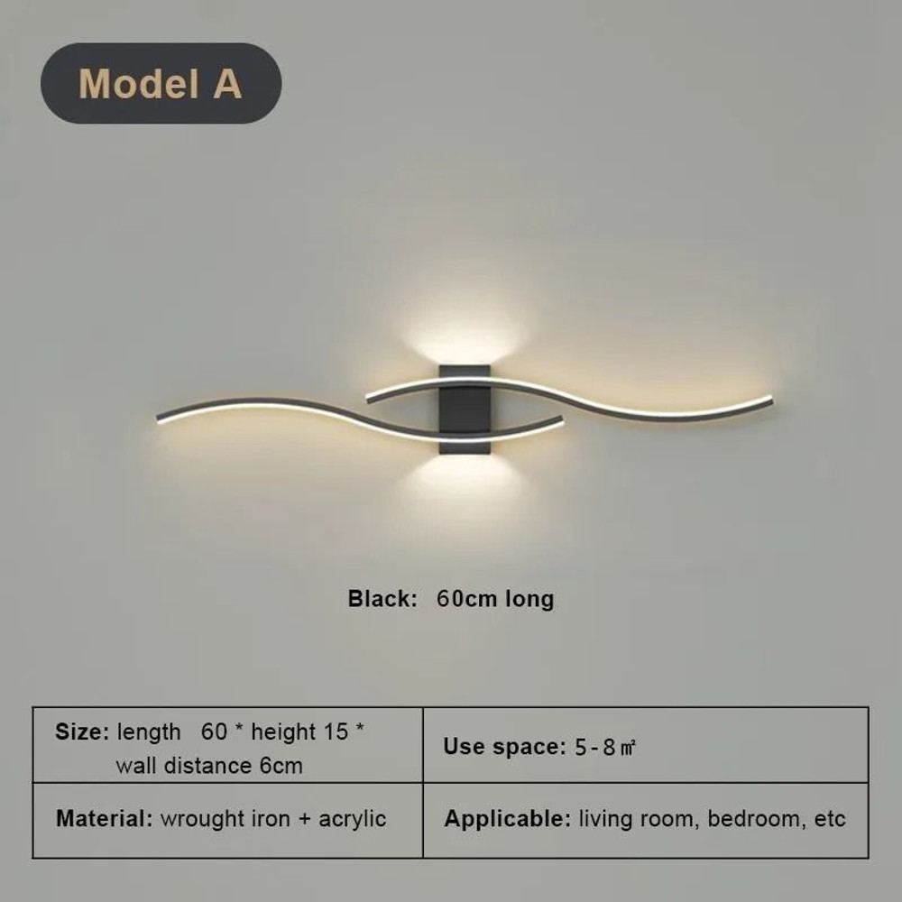 Modern Minimalist LED Wall Light Up And Down Indoor Lamp 7