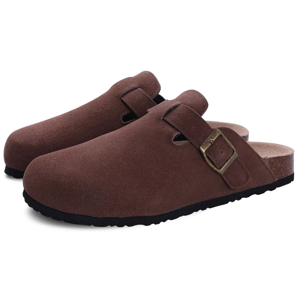 Suede Mules And Clogs With Arch Support Comfortable Casual Sandals 10