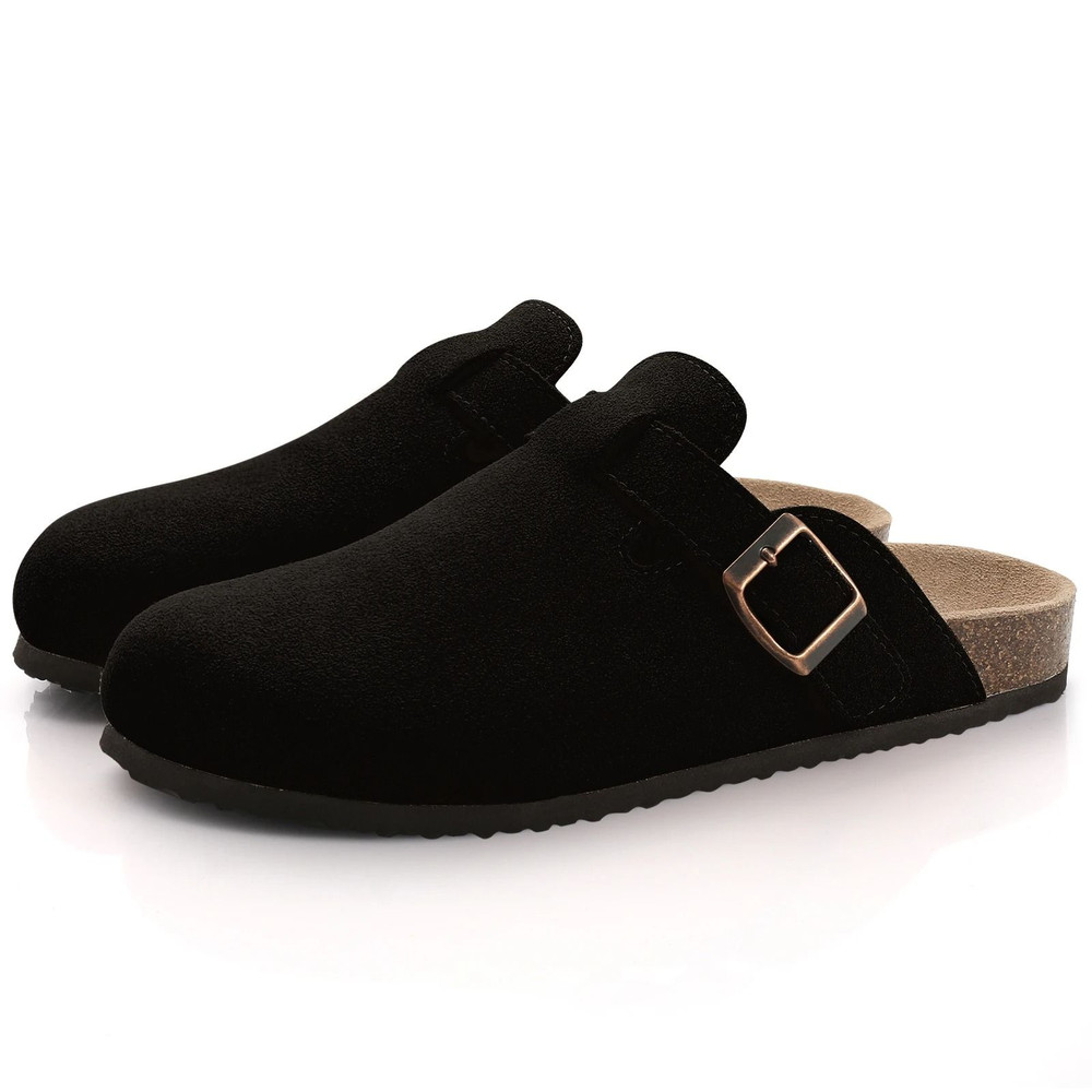 Suede Mules And Clogs With Arch Support Comfortable Casual Sandals 17