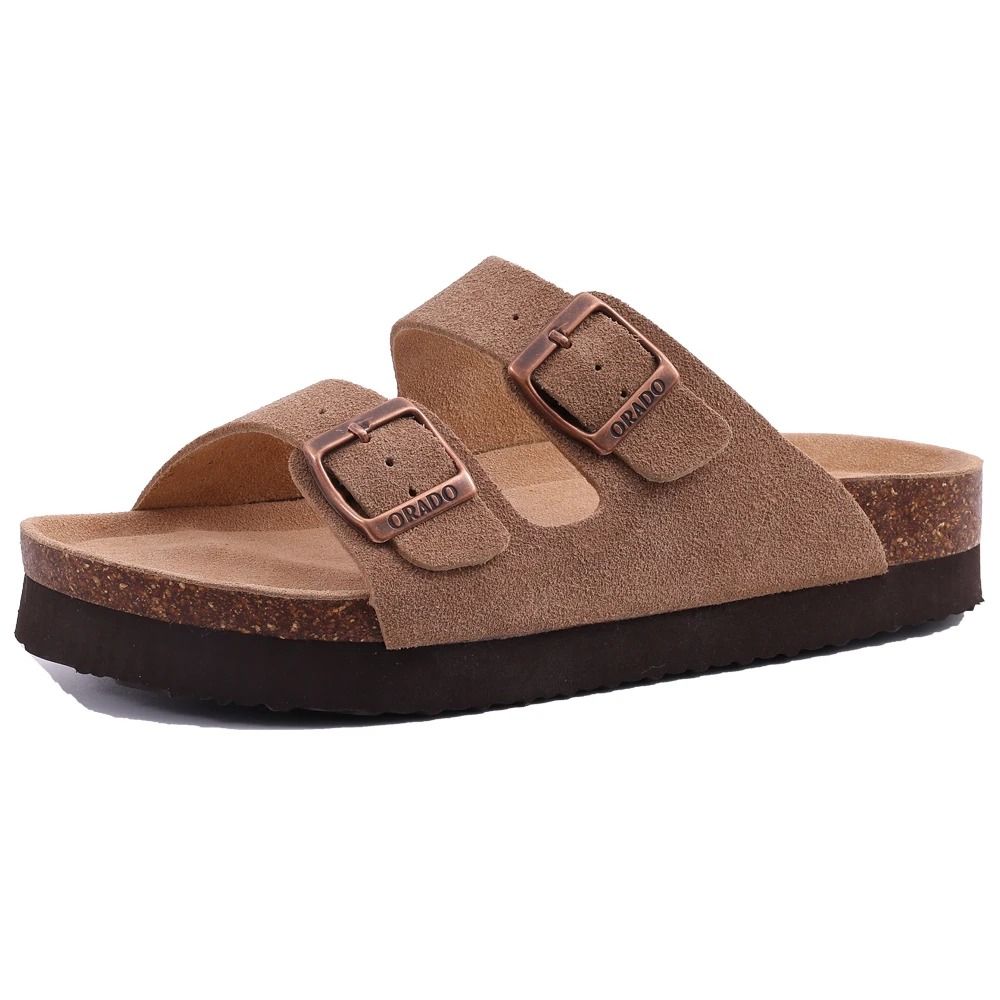 Suede Mules And Clogs With Arch Support Comfortable Casual Sandals 25