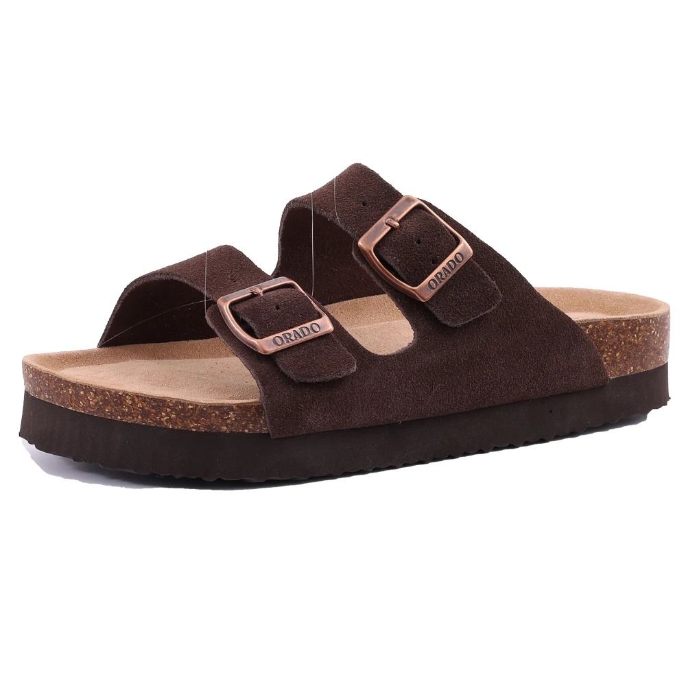 Suede Mules And Clogs With Arch Support Comfortable Casual Sandals 26