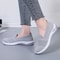 Breathable Knitted Wedge Heel Slip On Sneakers For Women 3