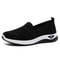 Breathable Knitted Wedge Heel Slip On Sneakers For Women 6