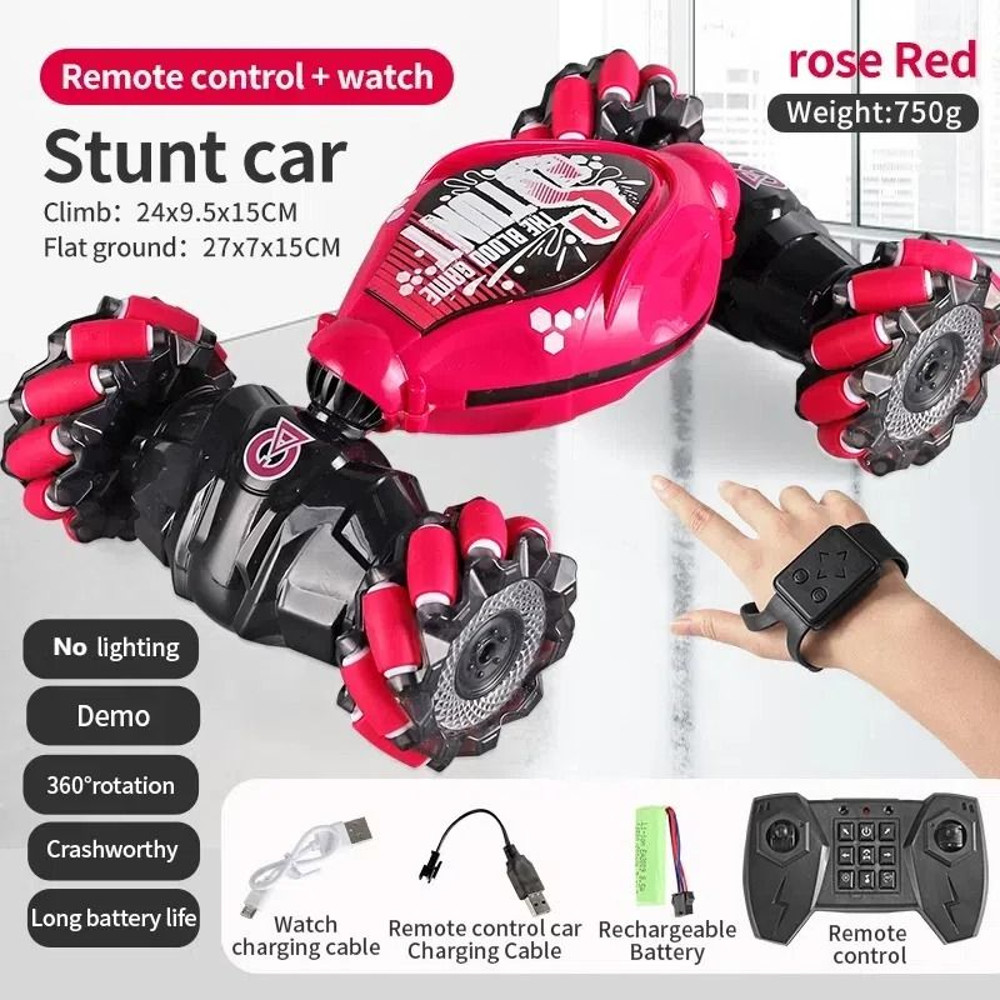 4WD Gesture Control Stunt RC Car With LED Lights 7