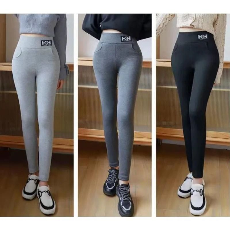 High Waist Fleece Lined Winter Leggings With Pocket And Butt Lift 3