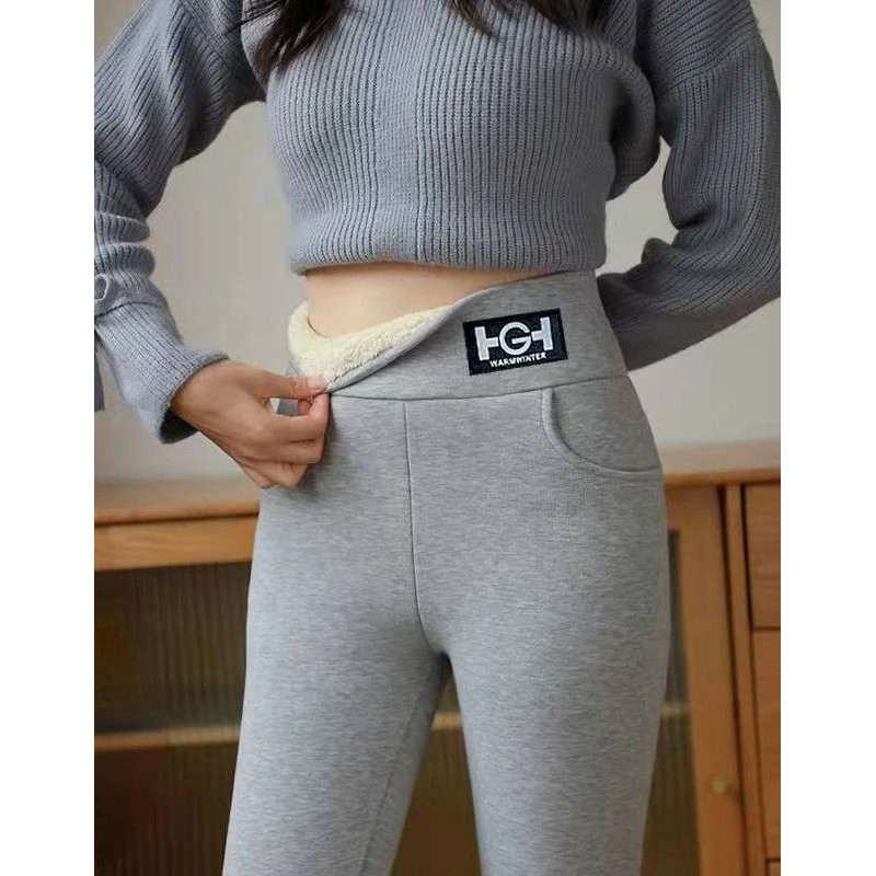 High Waist Fleece Lined Winter Leggings With Pocket And Butt Lift 4
