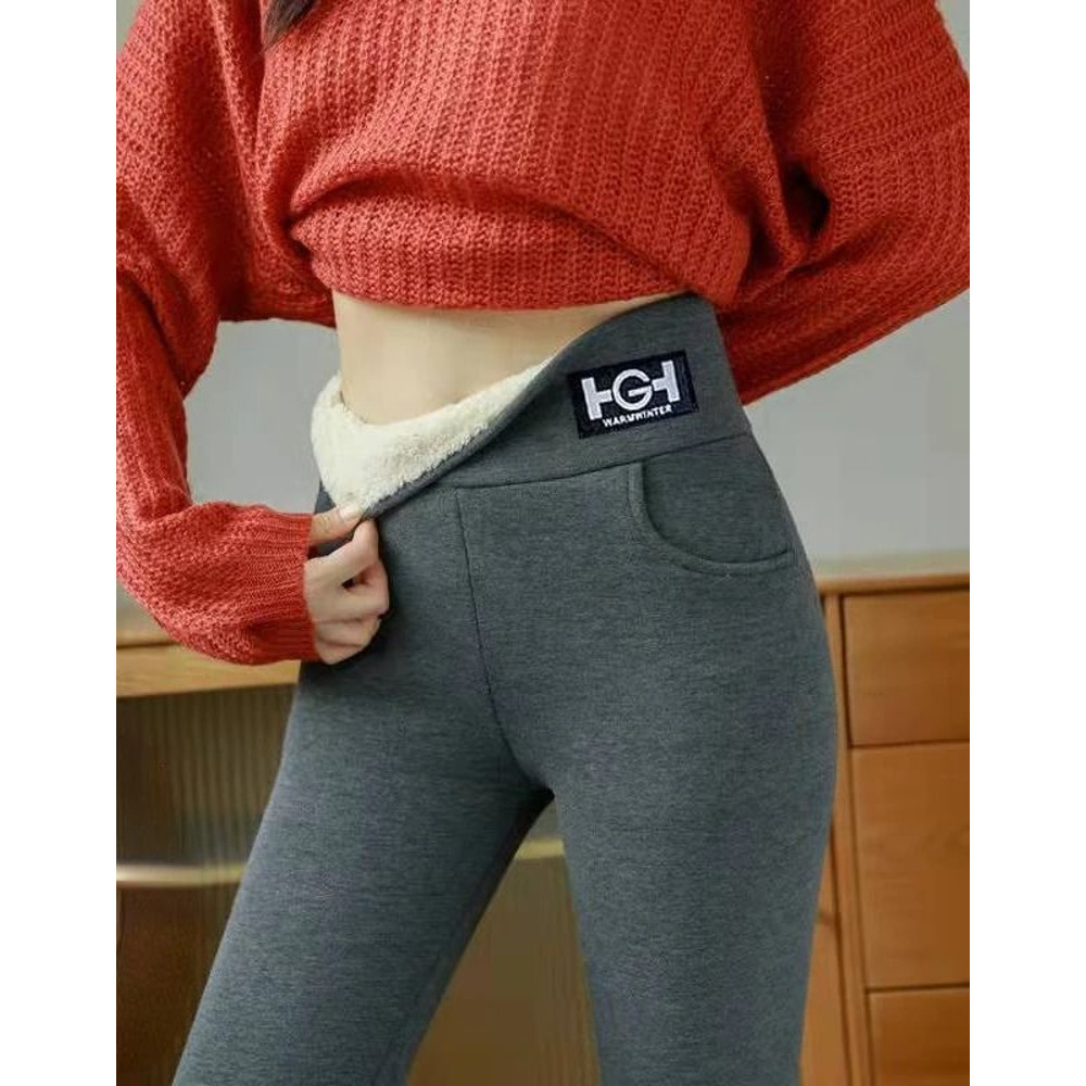 High Waist Fleece Lined Winter Leggings With Pocket And Butt Lift 6