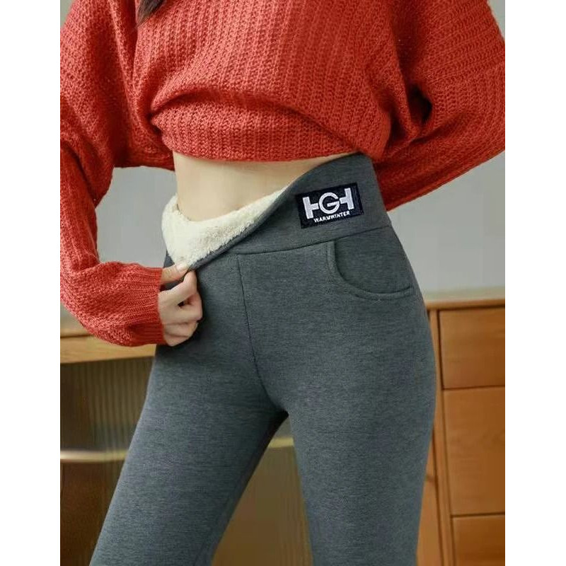High Waist Fleece Lined Winter Leggings With Pocket And Butt Lift 6