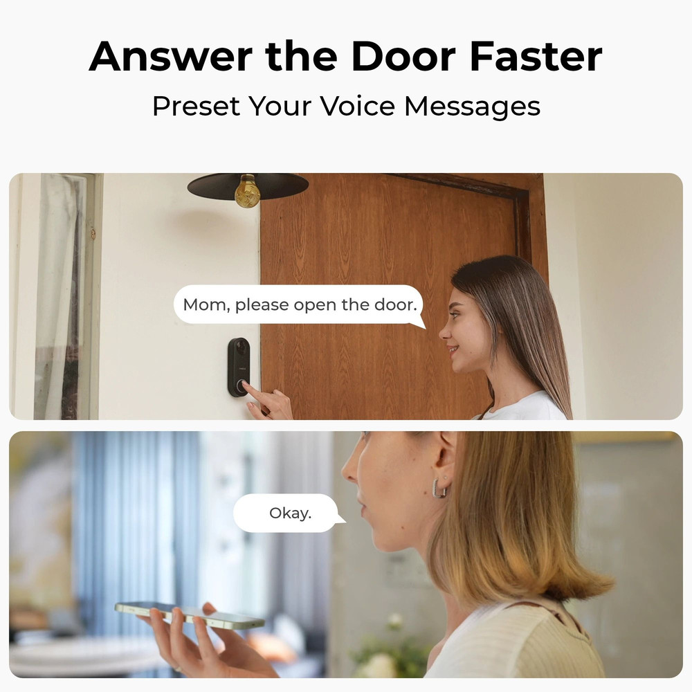 Smart Home Video Doorbell With 2K Plus Clarity And PoE Connection 3