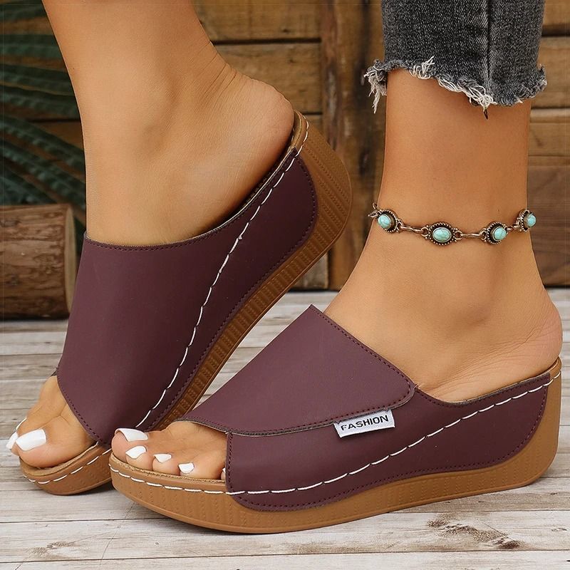 Womens Summer Wedge Sandals With Comfortable Heel Design 8