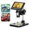 Portable Digital Microscope With 43 Inch Display 1000X Magnification And Adjustable LED Lights 0