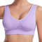 Plus Size Seamless Push Up Sports Bra High Comfort Breathable 10