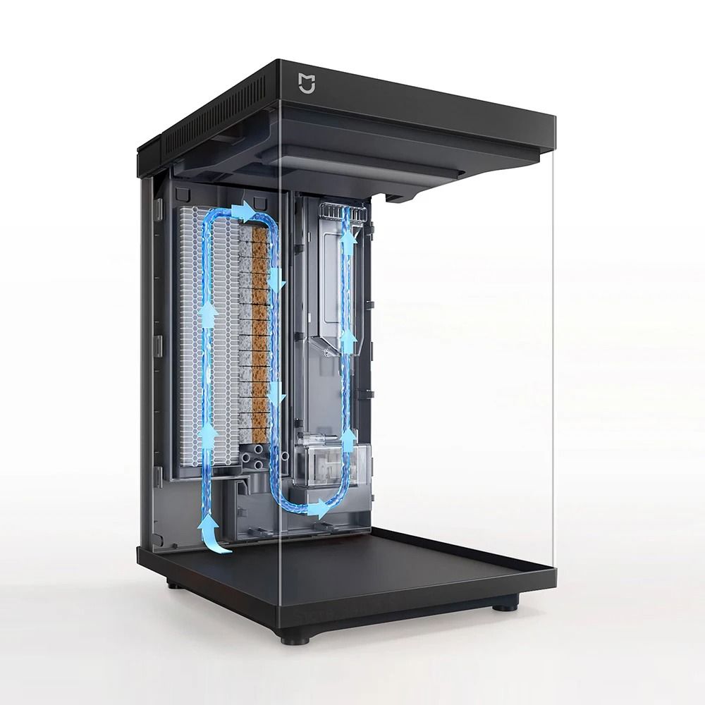 Smart Desktop Fish Tank With Remote Feeding And Lighting 2