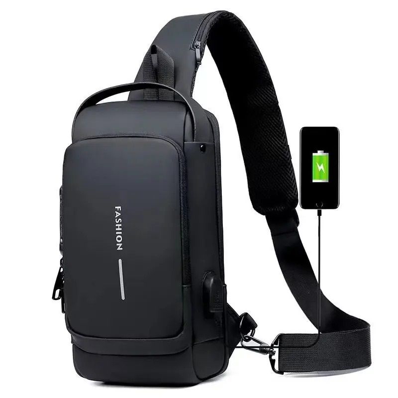 Multifunction Crossbody Chest Bag With USB Charging Port And Anti Theft Design 5