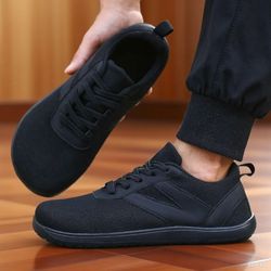 mens barefoot mesh sneakers with wide toe box