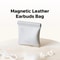 Magnetic Leather Earbuds Storage Case With Soft Velvet Interior 5