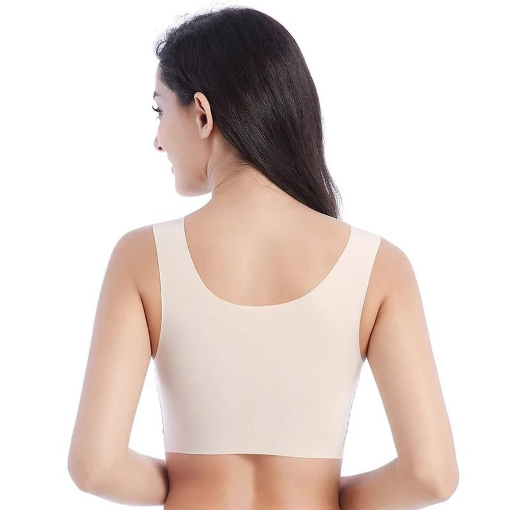 Seamless Nursing Bra Plus Size Adjustable Sleep Bra With Soft Padding 4