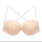 Backless Front Closure Push Up Bra With Transparent Multiway Straps 5