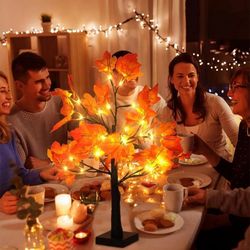 24 led birch tree table lamp artificial branch light decor