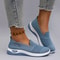 Womens Breathable Mesh Flat Slip On Casual Sneakers 1