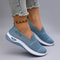 Womens Breathable Mesh Flat Slip On Casual Sneakers 2