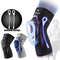 Knee Compression Sleeve With Side Spring Stabilizers And Patella Gel Pad Support 0