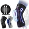 Knee Compression Sleeve With Side Spring Stabilizers And Patella Gel Pad Support 0
