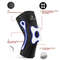 Knee Compression Sleeve With Side Spring Stabilizers And Patella Gel Pad Support 2