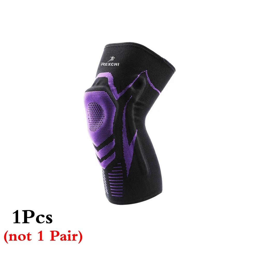 Knee Compression Sleeve With Side Spring Stabilizers And Patella Gel Pad Support 5