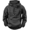 Mens Retro Hooded Casual Jacket Loose Fit Autumn Winter Outdoor 3