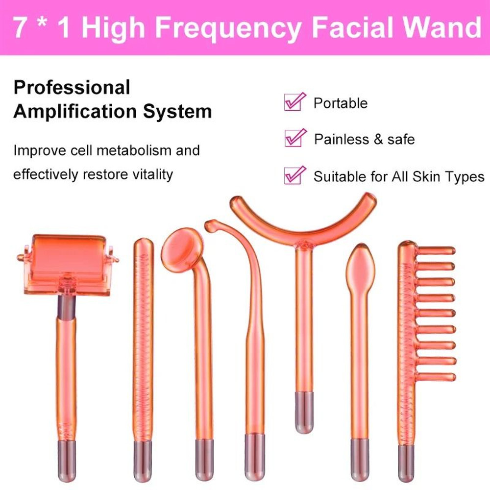 7in1 High Frequency Electrode Skin Care Wand Machine 1