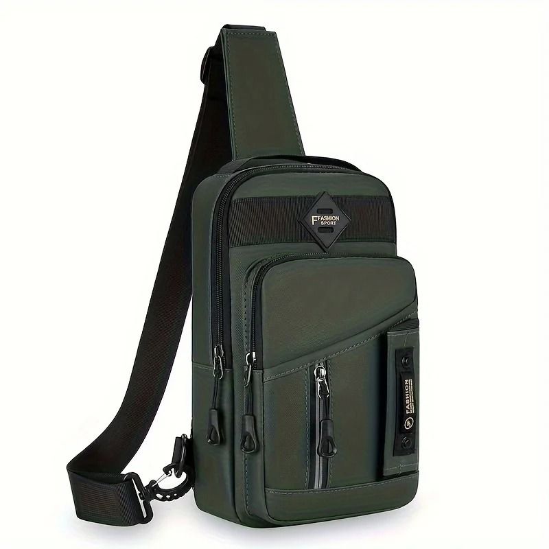 Mens Multifunction Crossbody Chest Bag Travel Sling Shoulder Bag 8